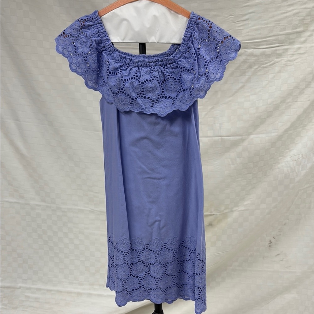Elegant Blue Off-Shoulder Dress KIDS
